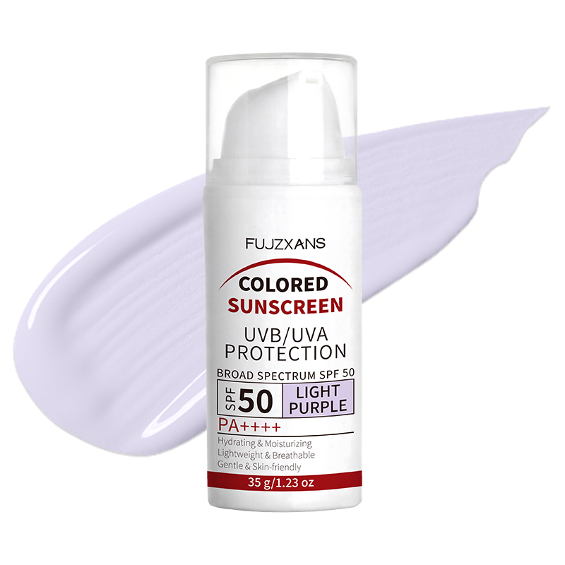 Face Moisturizer Spf - Sunscreen Berwarna Ungu Muda SPF 50