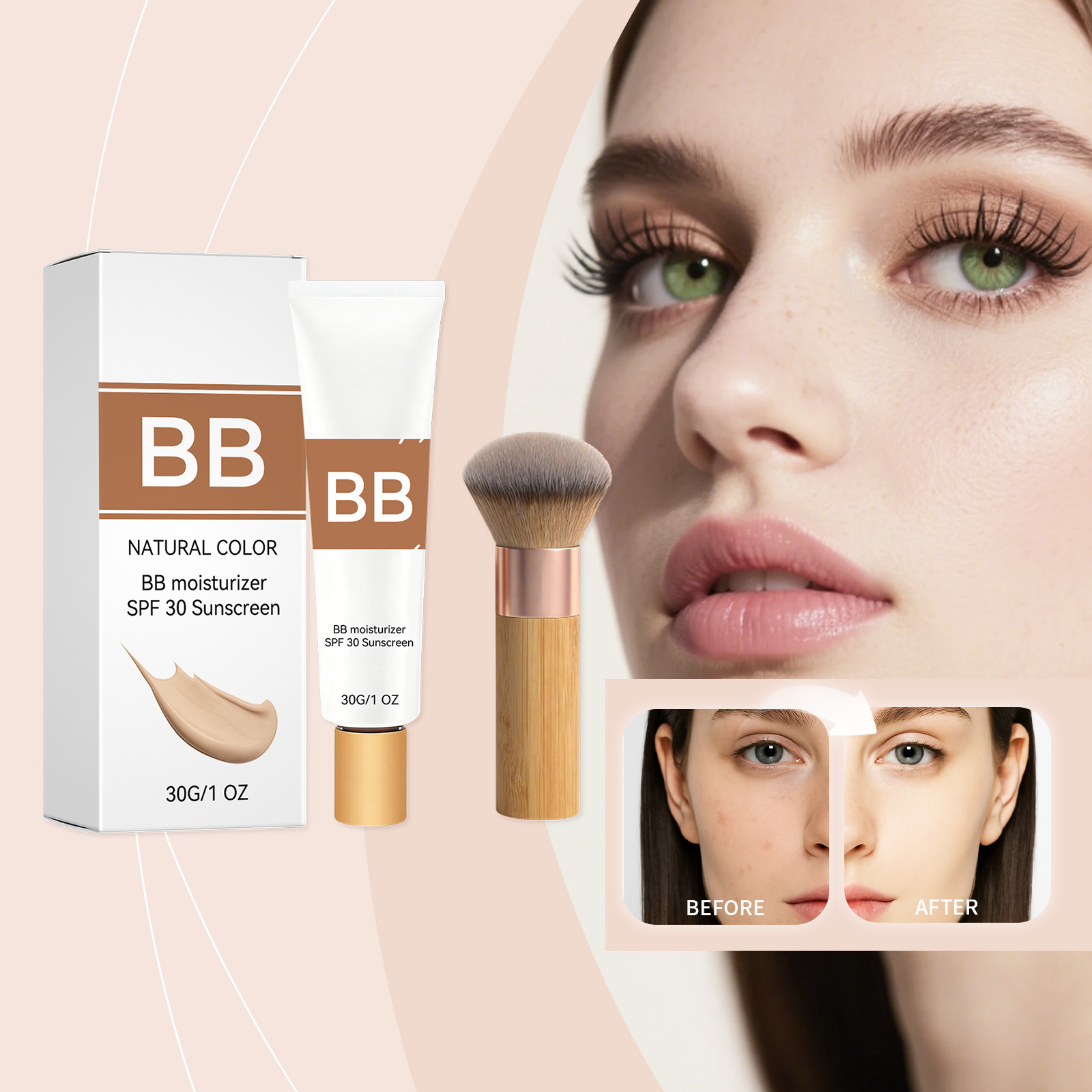 Face Moisturizer Spf - Krim BB Pelembap Berwarna SPF 30