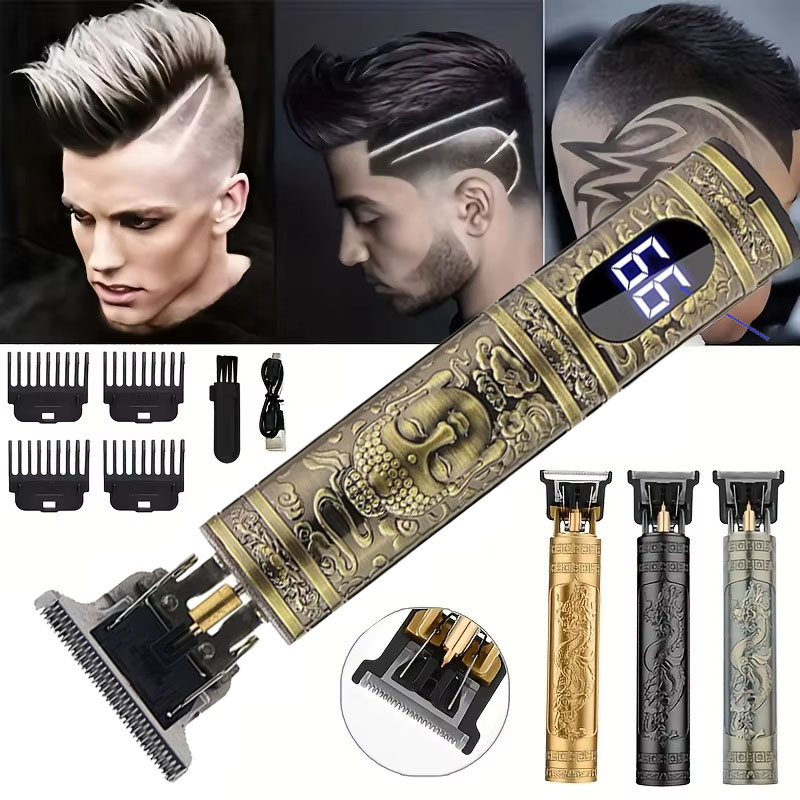 Mens Vintage Grooming Kit - T9 Gunting Rambut Antik untuk Pria