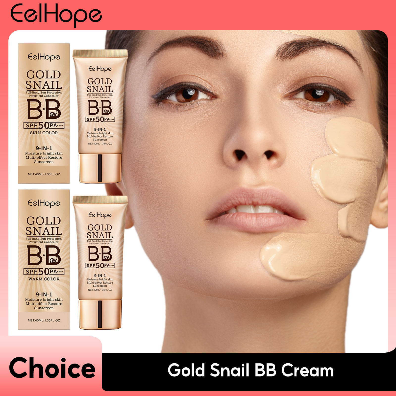 Face Moisturizer Spf - Gold Snail Krim Tabir Surya SPF