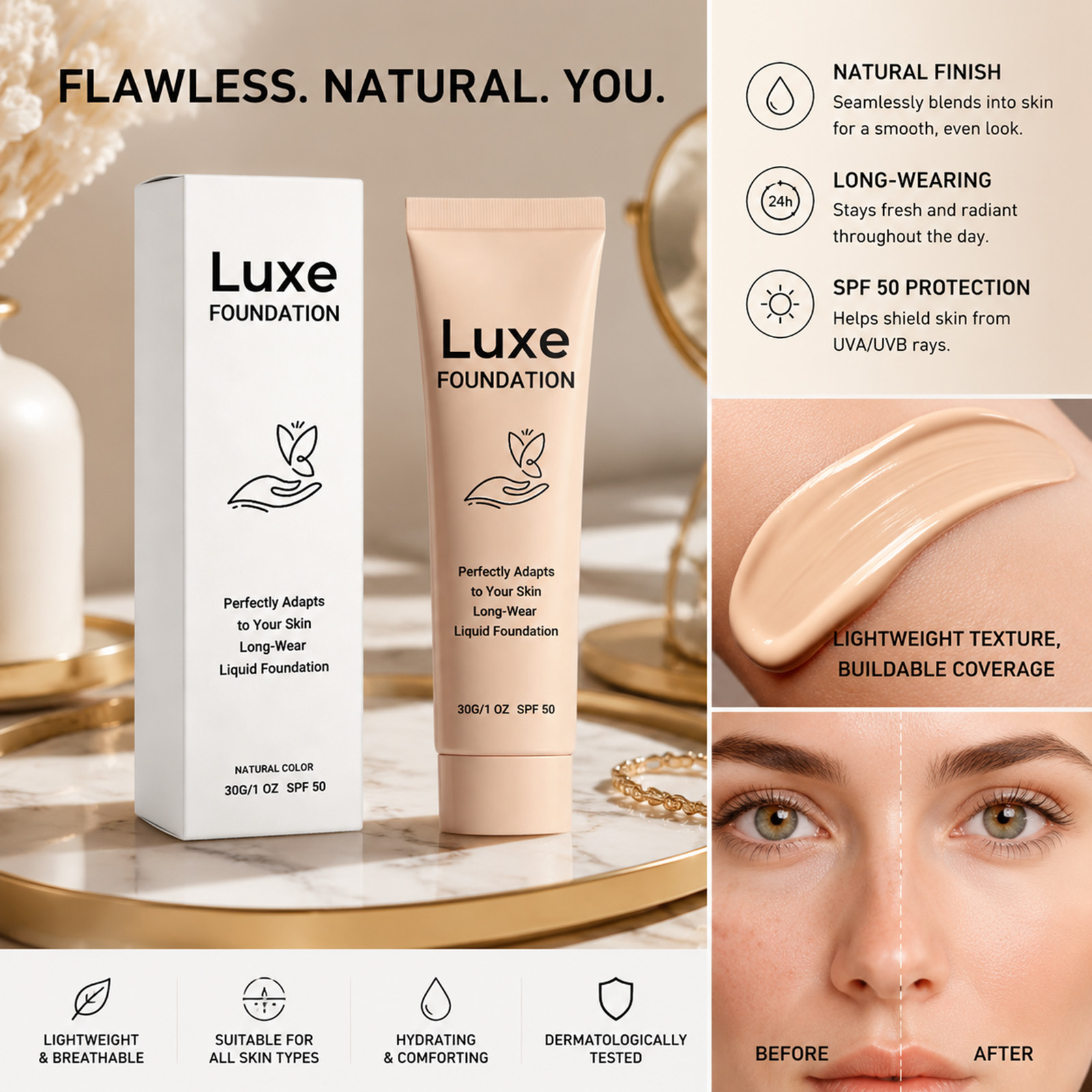 Foundation Pengubah Warna SPF  - Face Moisturizer Spf ulasan dan harga