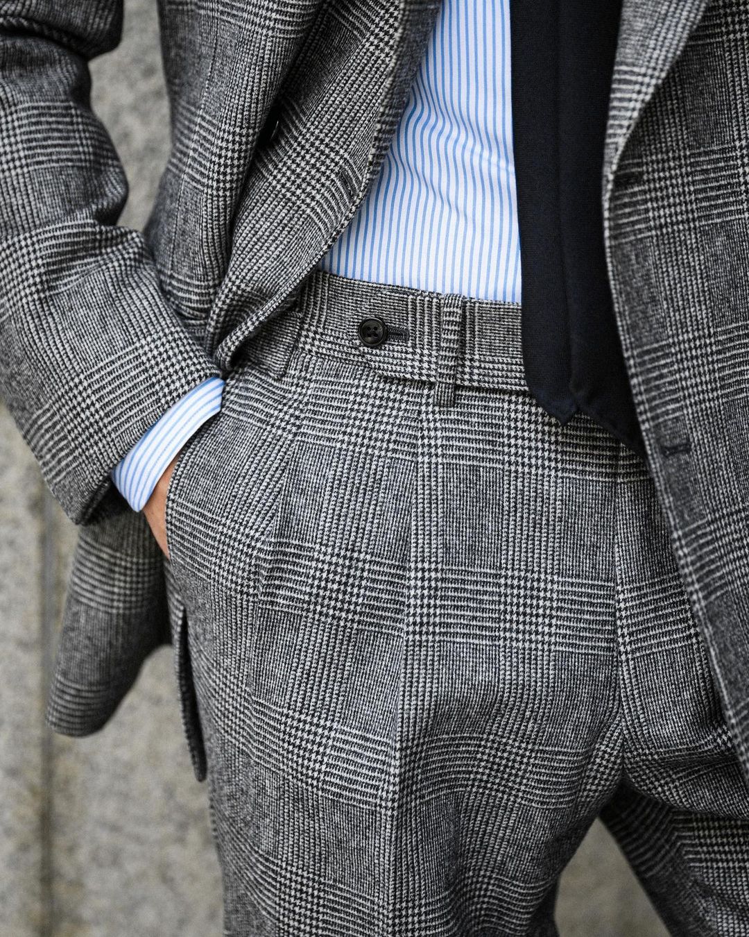 Setelan Pria Kotak-kotak Bisni - Men'S Grooming Jacket ulasan dan harga