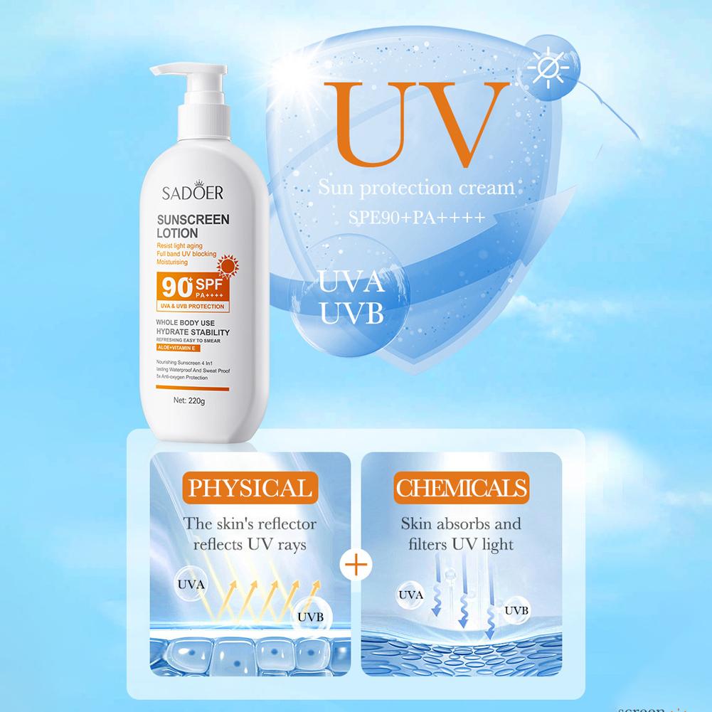 220G Krim Tabir Surya SPF 90 + - Face Moisturizer Spf ulasan dan harga